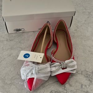 A New Day Rhinestone Flats New in Box size 7